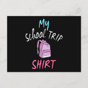 Postal Esta es mi Camiseta Oficial de Viaje Escolar