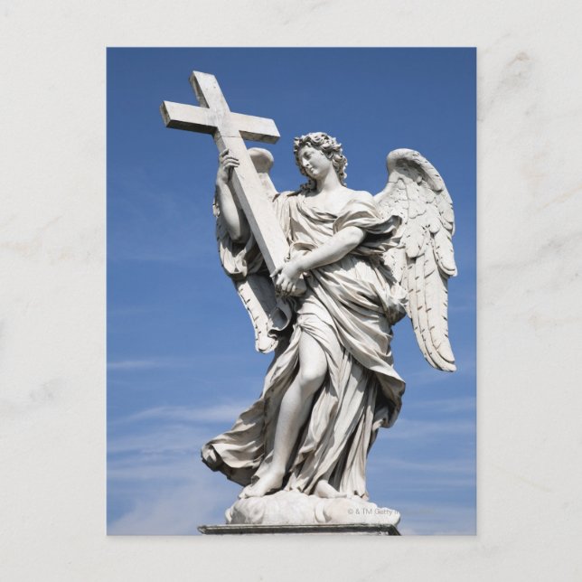 Postal Esta es una de las estatuas de ángeles de la famos (Anverso)