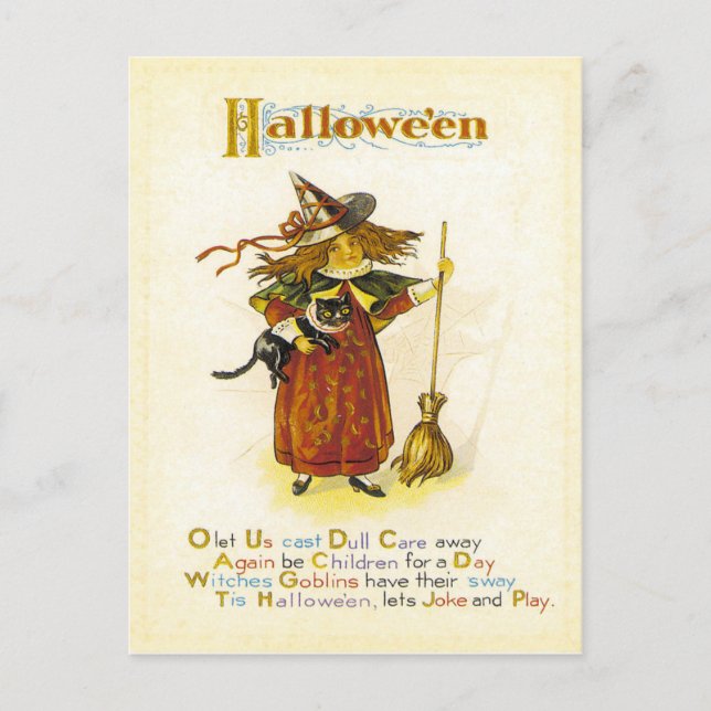 Postal Esta Hallowe'en (Anverso)