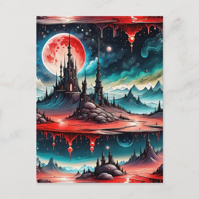 Postal Esta imagen es de una ciencia ficción muy detallad (Anverso)