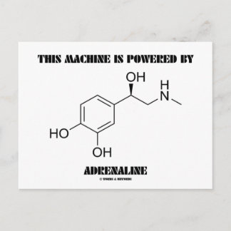 Postal Esta Máquina Es Alimentada Por Adrenalina (Química