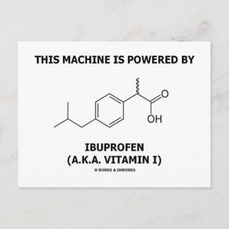 Postal Esta Máquina Está Alimentada Por Ibuprofeno (Vitam