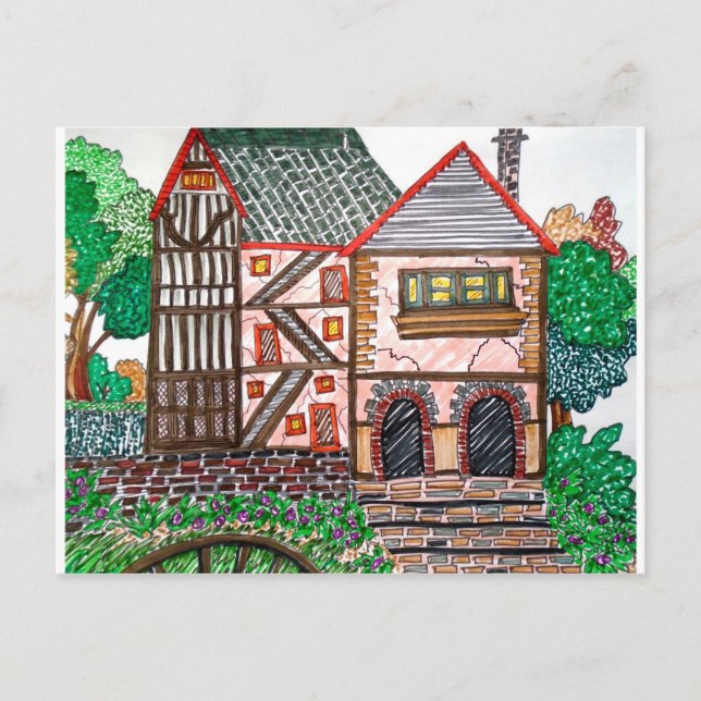 POSTAL ESTA VIEJA CASA (Anverso)