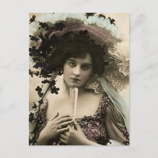 Postal Estaba en el jardín (Anverso)