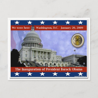 Postal Estábamos aquí - Inauguración del 2009 de Barack O
