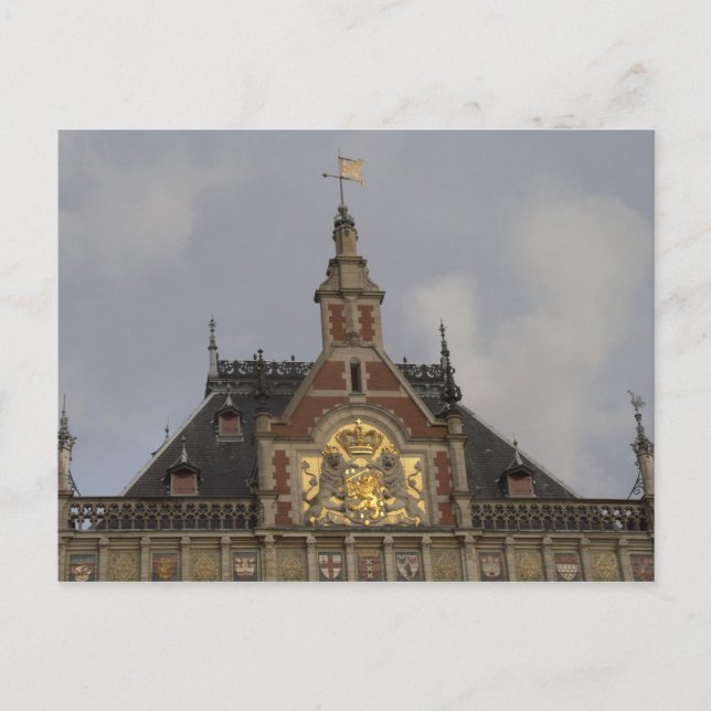 Postal Estación Central, Amsterdam (Anverso)
