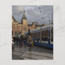Postal Estación Central de Amsterdam