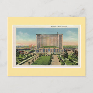 Postal Estación central de Detroit Michigan