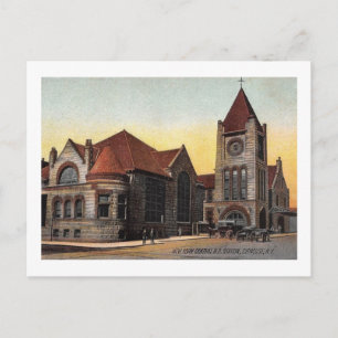 Postal Estación Central NY, Siracusa, New York Vintage