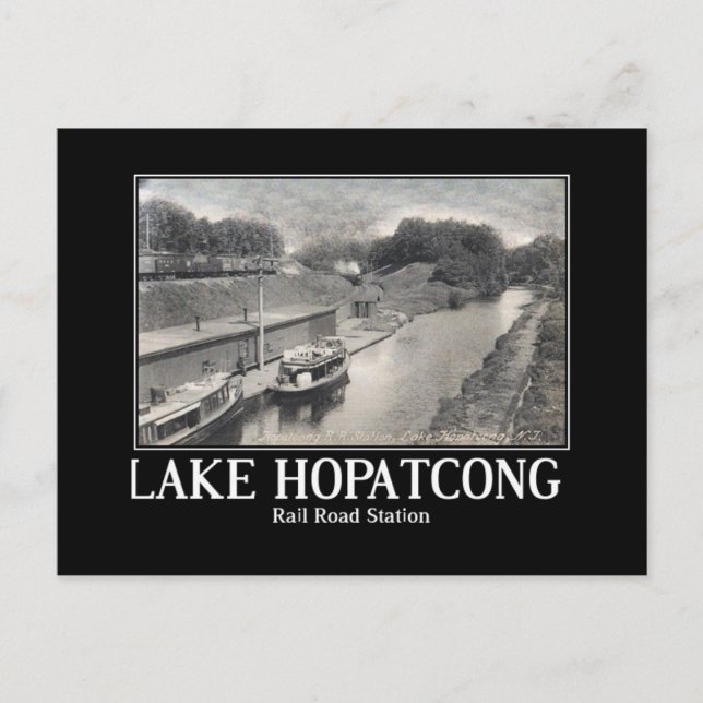 Postal Estación de Carretera de Lake Hopatcong de los año (Anverso)