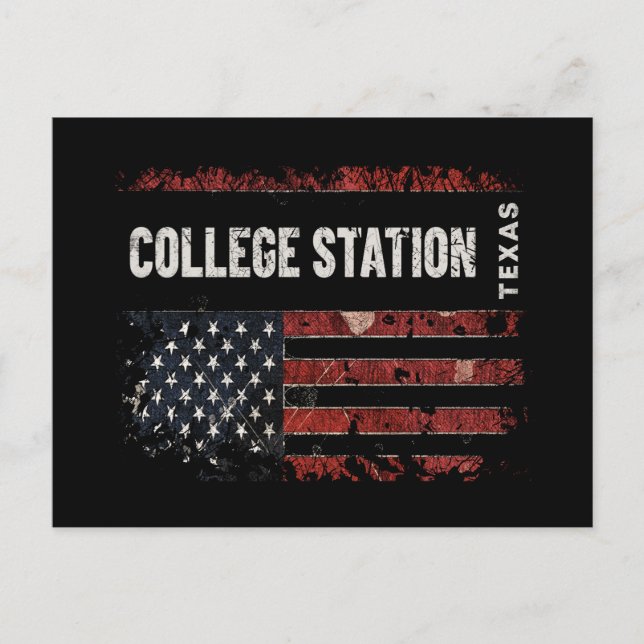 Postal Estación de Colegio de Texas (Anverso)
