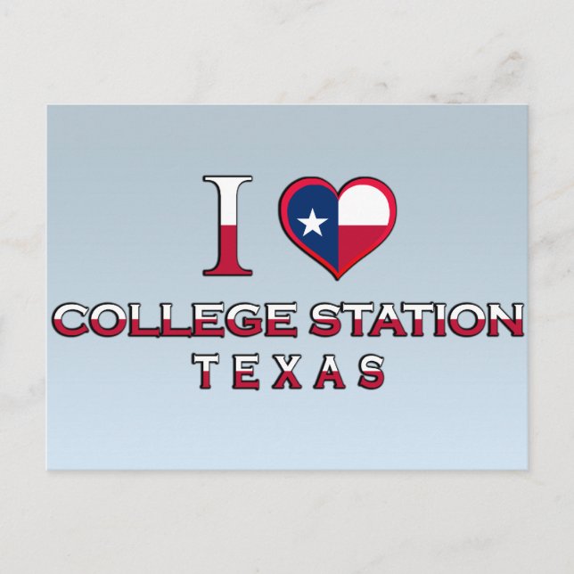 Postal Estación de Colegio de Texas (Anverso)