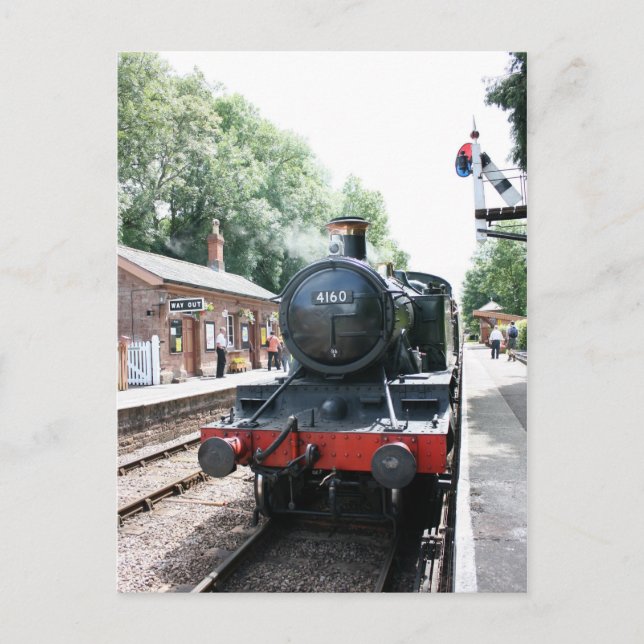Postal Estación de Crowcombe Heathfield, Ferrocarril WS (Anverso)
