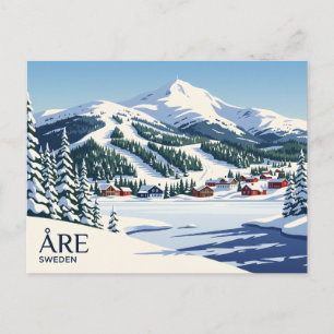 Postal Estación de Esquí Åre Suecia