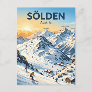 Postal Estación de esquí de Sölden Austria