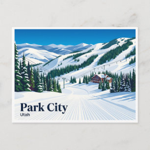 Postal Estación de esquí Deer Valley Park City Utah