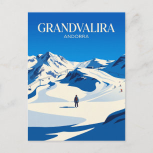 Postal Estación de Esquí Grandvalira Andorra