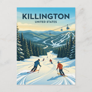 Postal Estación de Esquí Killington Vermont
