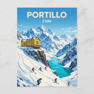 Postal Estación de Esquí Portillo Chile