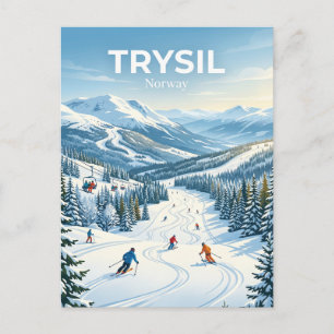 Postal Estación de Esquí Trysil Noruega
