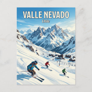 Postal Estación de Esquí Valle Nevado Chile