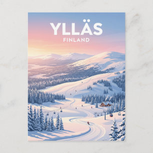 Postal Estación de Esquí Ylläs Finlandia