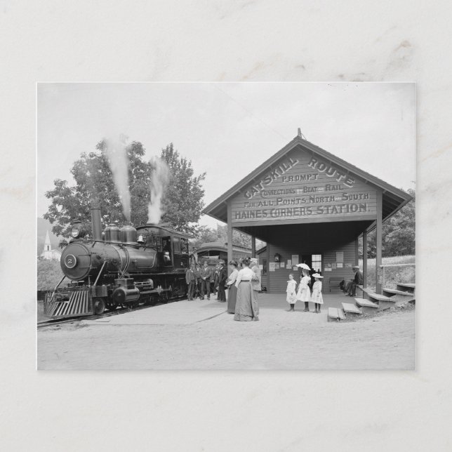 Postal Estación de Ferrocarril de Catskill Mountains, 190 (Anverso)