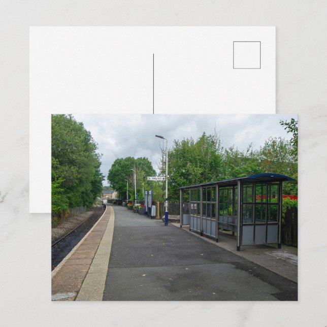 Postal Estación de Ferrocarril de Colne, Lancashire (Anverso / Reverso)
