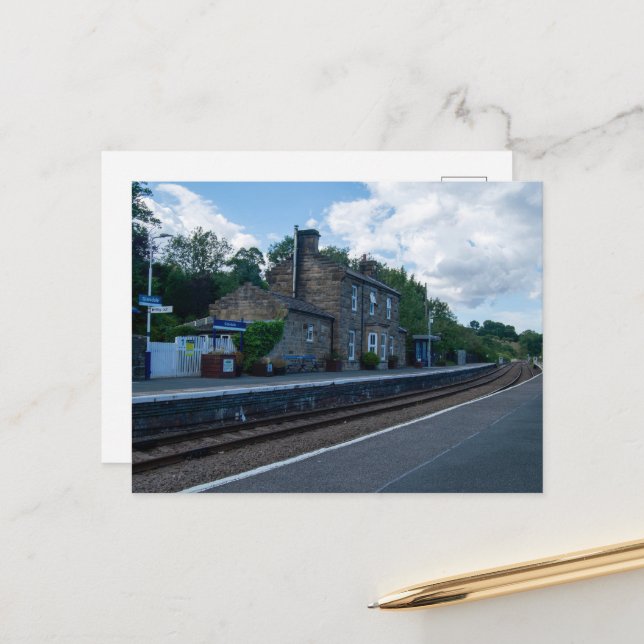 Postal Estación de Ferrocarril de Glaisdale (Anverso/Reverso In Situ)