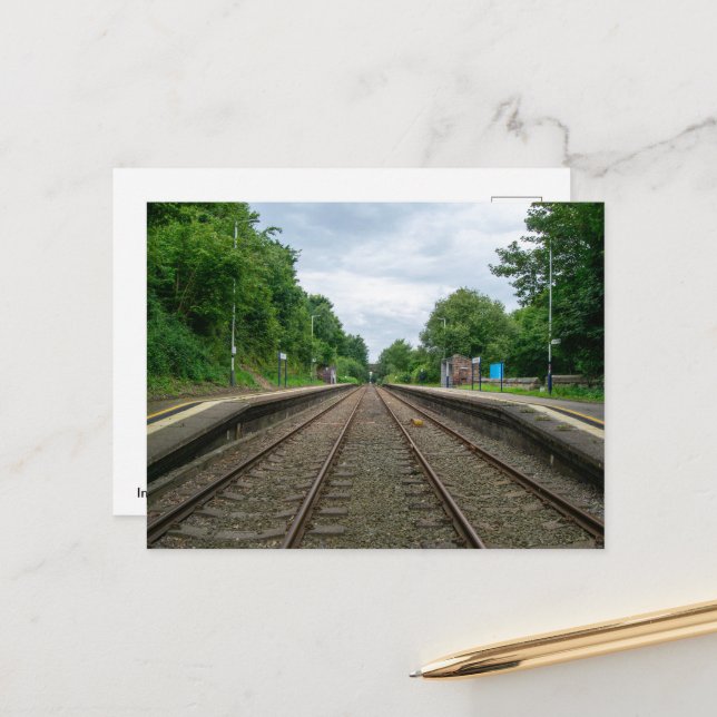 Postal Estación de ferrocarril de Ince y Elton (Anverso/Reverso In Situ)