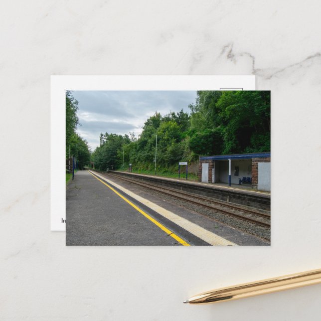 Postal Estación de ferrocarril de Ince y Elton (Anverso/Reverso In Situ)