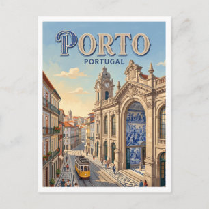 Postal Estación de Ferrocarril de São Bento, Oporto Portu