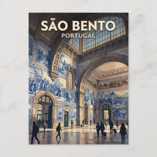 Postal Estación de Ferrocarril de São Bento Portugal