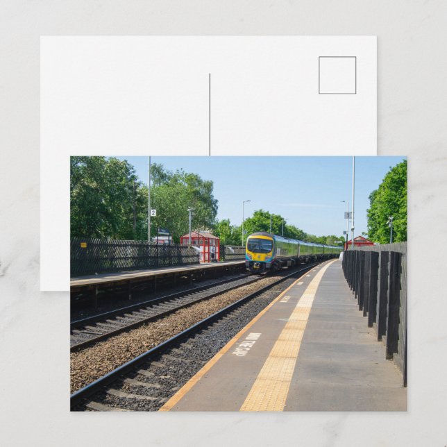 Postal Estación de ferrocarril Deighton, Huddersfield (Anverso / Reverso)