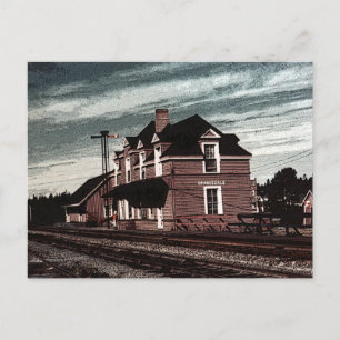 Postal Estación de Ferrocarril Orangedale Cabo Breton Nue