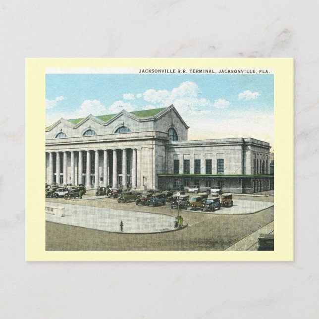 Postal Estación de ferrocarril Road, Jacksonville, Florid (Anverso)