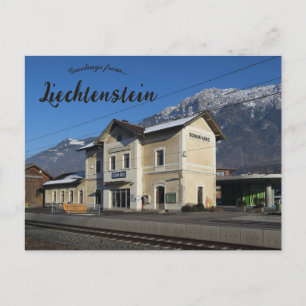 Postal Estación de Ferrocarril Schaan-Vaduz Liechtenstein
