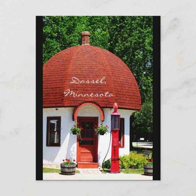 Postal Estación de gas antigua (Anverso)