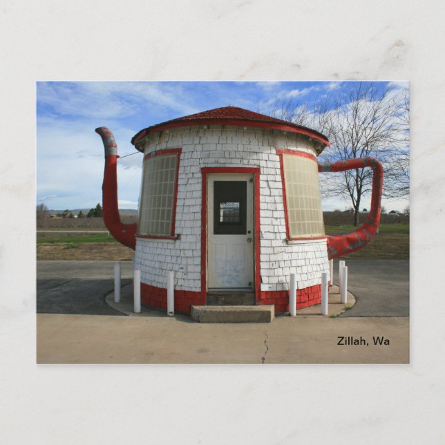 Postal Estación de gas de Teapot - Zillah, Washington (Anverso)