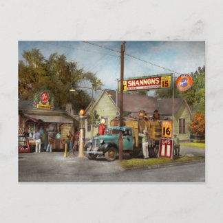 Postal Estación de gas - Supergasolinas de Shannon 1939