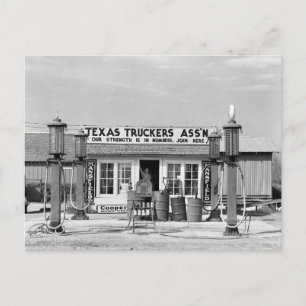 Postal Estación de gasolina - Edcouch, Texas: 1939