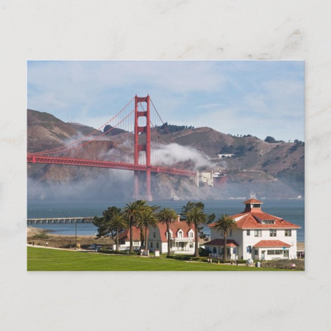 Postal Estación de Guardia Costera del puente Golden Gate (Anverso)