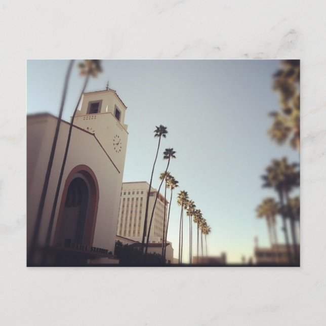 Postal Estación de la Unión de Los Ángeles (Anverso)