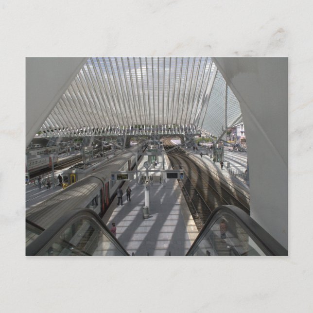 Postal Estación de Liège-Guillemins (Anverso)