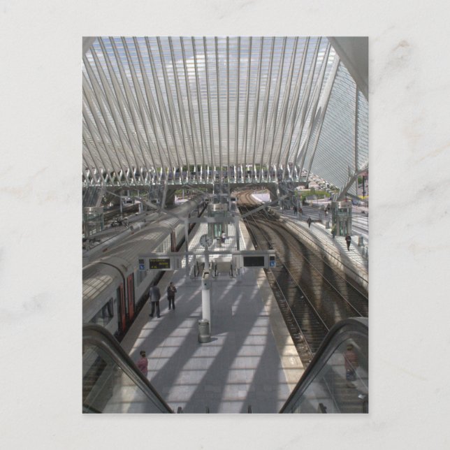 Postal Estación de Liège-Guillemins (Anverso)