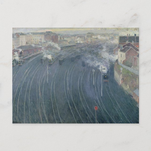 Postal Estación de Luxemburgo, Bruselas, 1903 (Anverso)