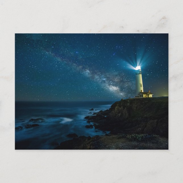 Postal Estación De Luz Pigeon Point, Ca (Anverso)