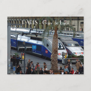 Postal Estación de Lyon. París, Francia