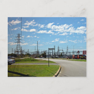 Postal Estación de retransmisión de electricidad