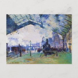 Postal Estación de Saint-Lazare, tren de Normandía, Claud